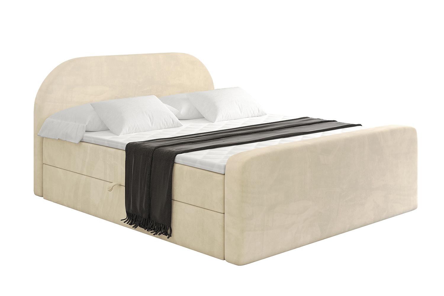 BOXBETT mit Matratze und Lattenrost - NOX-Z - 120x200 - Beige Monolith - Beige, Holzwerkstoff (120/200cm) - ALTDECOR