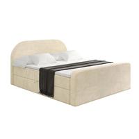 BOXBETT mit Matratze H4 und Lattenrost - NOX-Z - 120x200 - Beige Monolith - Beige, Holzwerkstoff (120/200cm) - ALTDECOR