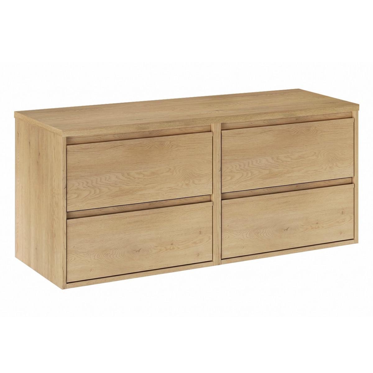 WASCHTISCHUNTERSCHRANK 120cm Edmé Holz - Braun, Holzwerkstoff (120/52.2/46cm) - Petits-meubles