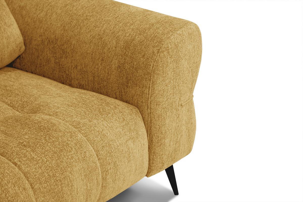 SOFA SALVINI 2,5-Sitzer, gelb - Gelb, Holz/Textil (206/88/99cm) - Wozimo