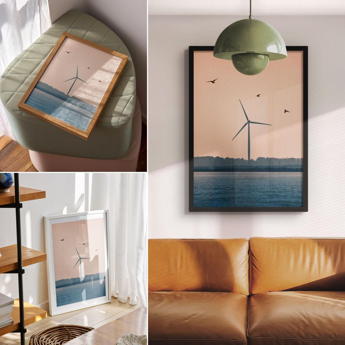 POSTER - 29x42 cm - Mana - Ein friedliches Panorama - Creme, Textil (29/42/0.1cm) - TULUP
