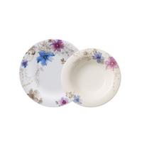 TAFELSERVICE Mariefleur Gris Basic bunt 12-tlg. - Multicolor, Keramik (26.8/2.3/26.8cm) - Villeroy & Boch