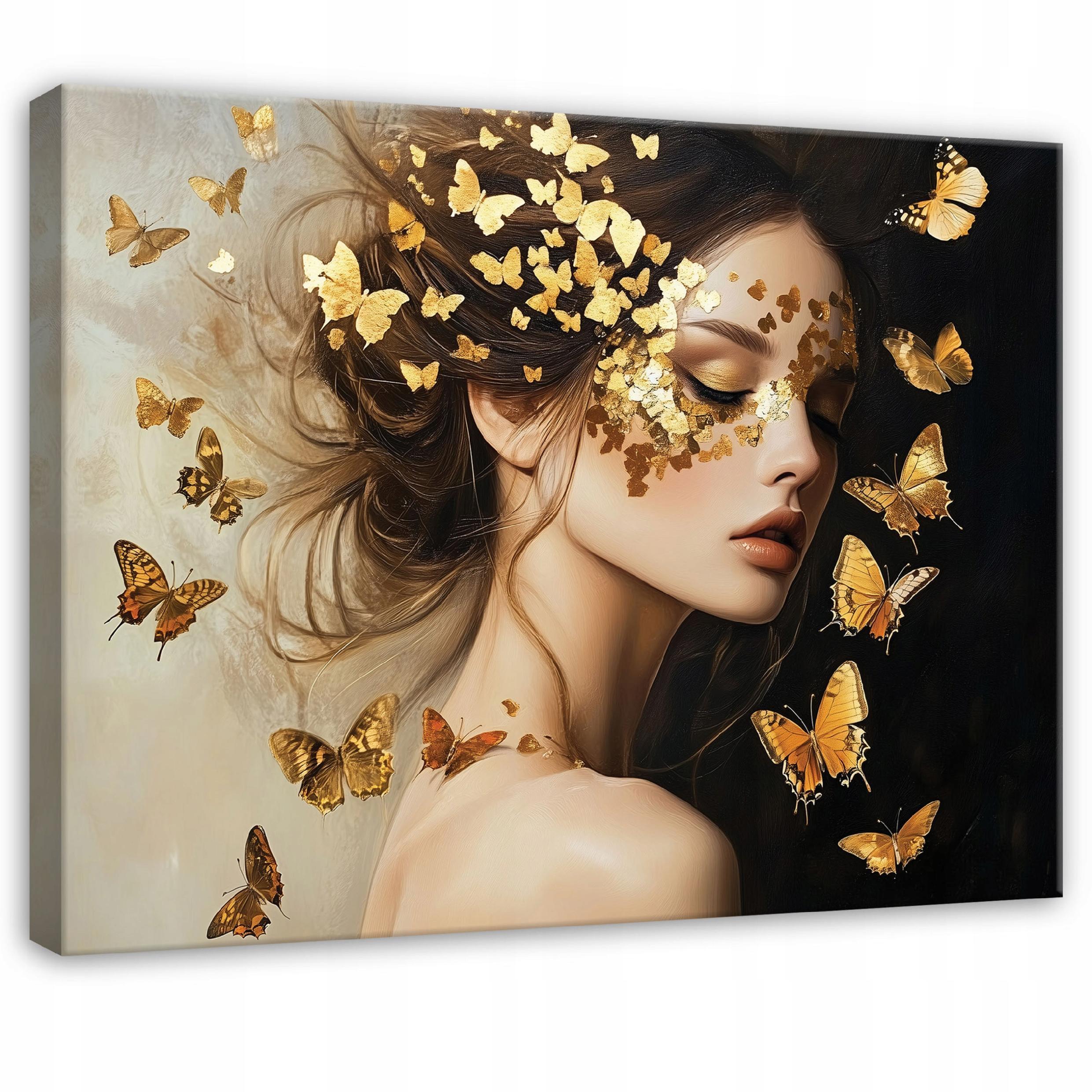 LEINWAND BILDER Frau Abstrakt Schlafzimmer 60x40 - Multicolor, Holzwerkstoff (60/40cm) - Wallarena