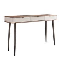 SCHMINKTISCH Konsole NAVANI 130 cm mit Schubladen Kaschmir Nuss - Kaschmir/Nussbaumfarben, Holzwerkstoff (40/130/82cm) - Idohome