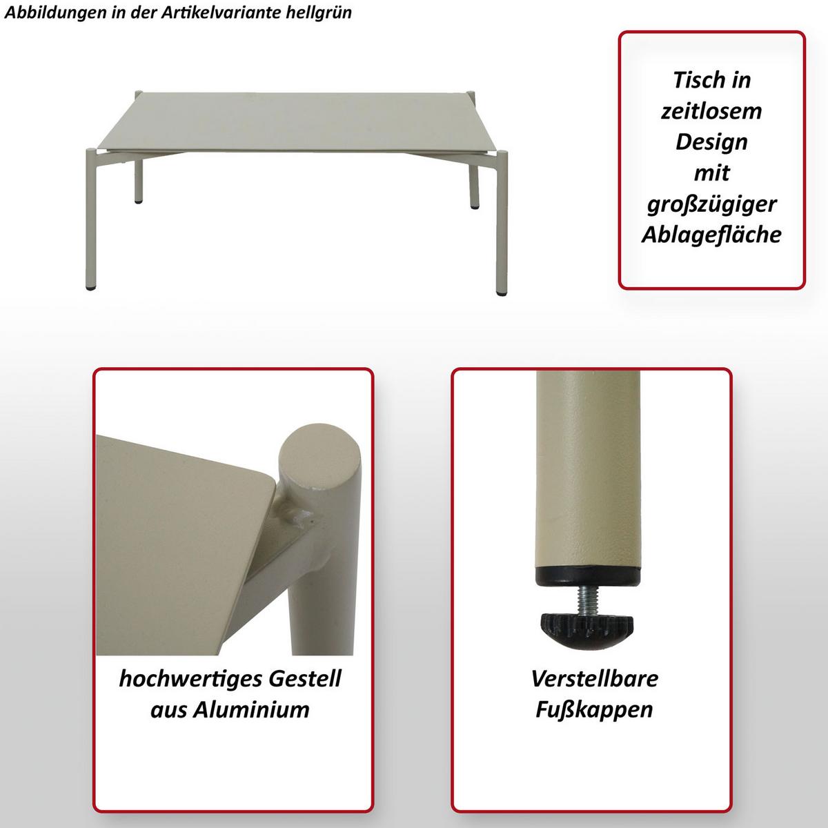 GARTENTISCH Rot - Rot, Metall (65/105/39cm) - MCW