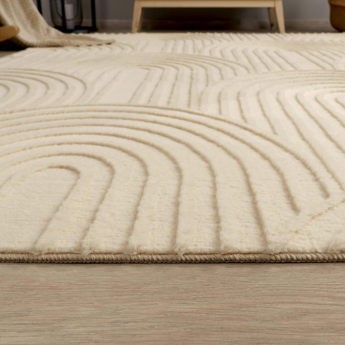 FLACHWEBETEPPICH Boho Beige 80 x 150 cm - Beige, Kunststoff (80/150cm) - TT Home
