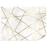 FOTOTAPETE Marmor Linien Abstraktion 250x175 - Gelb/Beige, Papier (250/175cm) - Muralo