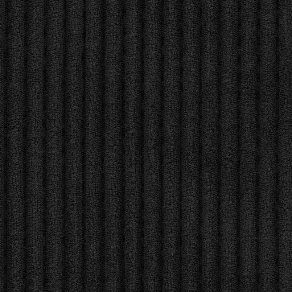 SITZGARNITUR 3+1 Tove Schwarz Cord - Schwarz, Holz/Kunststoff (175/65/80cm) - S-Style Möbel