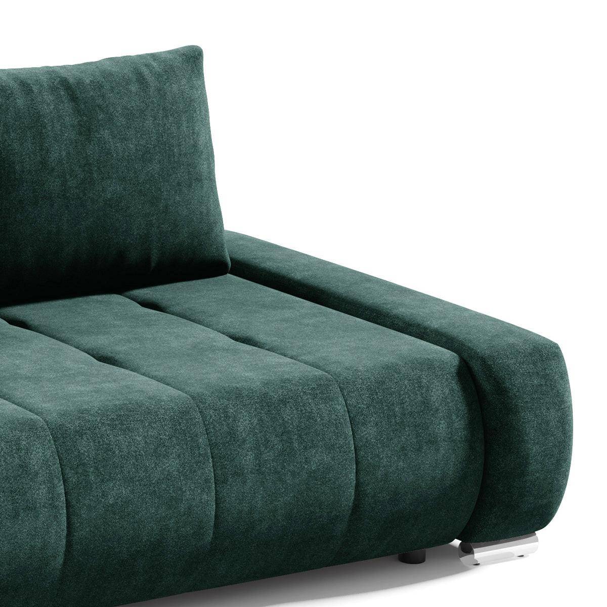SCHLAFSOFA Jonas 3 Sitzplätze Grün - Grün, Holzwerkstoff (240/85/110cm) - Petits-meubles