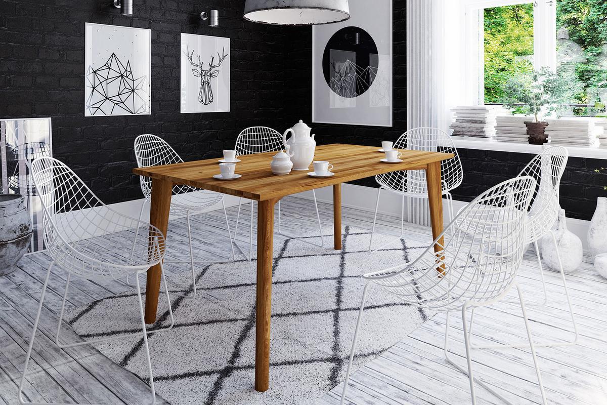 TISCH GREG Wildeiche - Wildeiche, Holz (120/90/77cm) - byoak