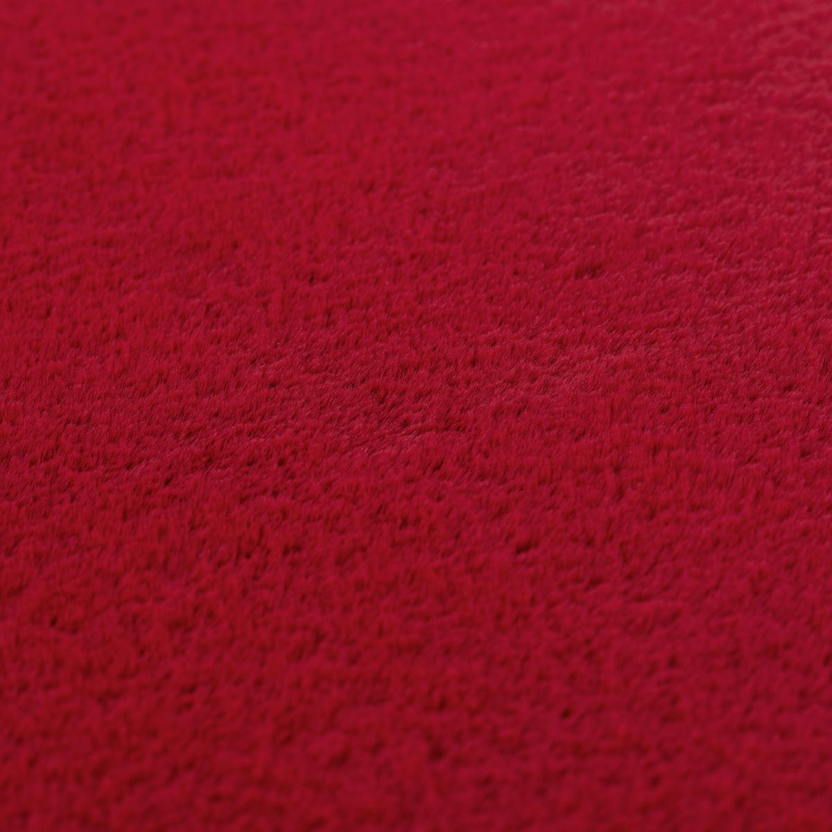KURZFLORTEPPICH Waschbar ISAR, einfarbig, Rot, Ø 80 cm - Rot, Textil (80/80cm) - KADIMA DESIGN