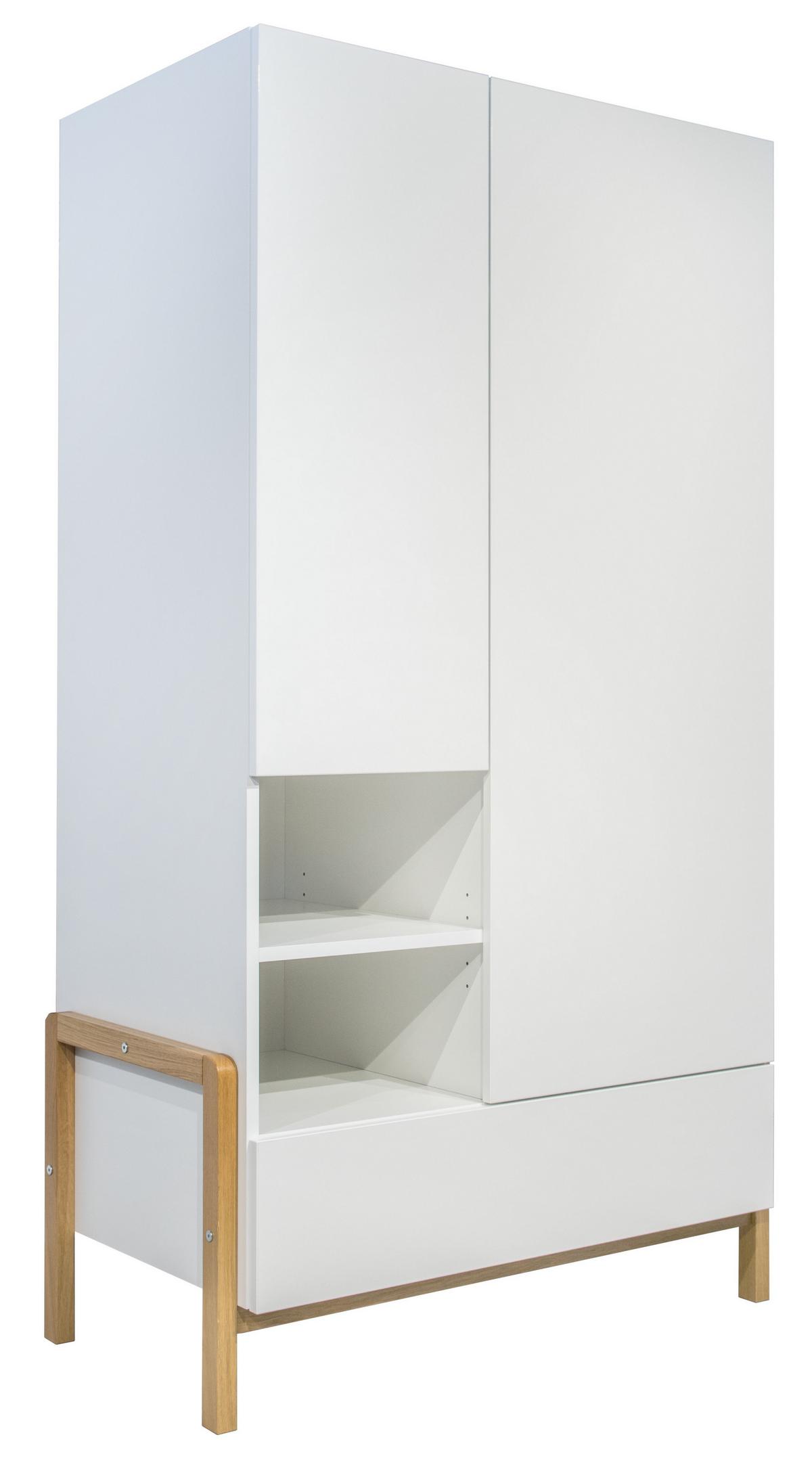 KINDERKLEIDERSCHRANK Victor - Weiß, Holzwerkstoff (180/55/100cm) - RAUMHIRSCH FURNITURE