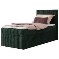 BOXBETT TILIANO 90/200 - Dunkelgrün Cord - H3 - Rechts - Dunkelgrün, Textil (90/200cm) - MKS