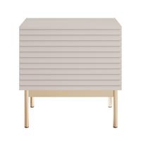 NACHTTISCH Linearis Kaschmirgrau 46 cm - Taupe/Kaschmir, Holzwerkstoff (35.9/45.4/31.6cm) - Selsey