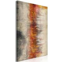 KUNSTDRUCK Grau 40/60 cm - Grau/Kupferfarben, Textil (40/60cm) - KUNSTLOFT