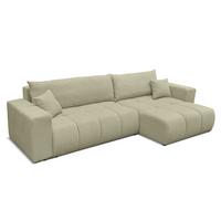 ECKSOFA Anabel Max Mit Schlaffunktion - Grün, Holzwerkstoff/Textil (145/278cm) - Fun Möbel