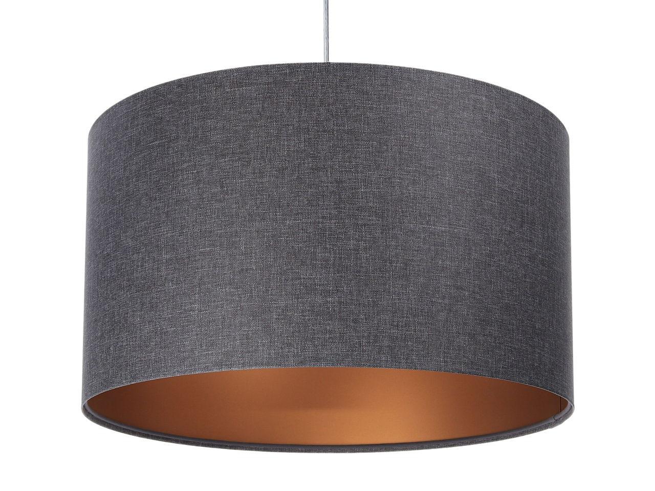 HÄNGELEUCHTE Grau 50/30 cm - Grau/Kupferfarben, Kunststoff (50/0.6/30cm) - ONZENO
