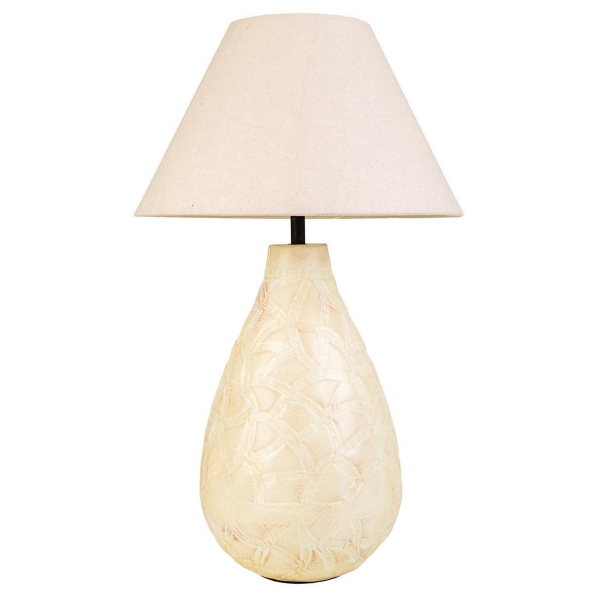 LAMPE aus Metall, 33x60cm - Beige, Metall (33/33/60cm) - Wanderlust