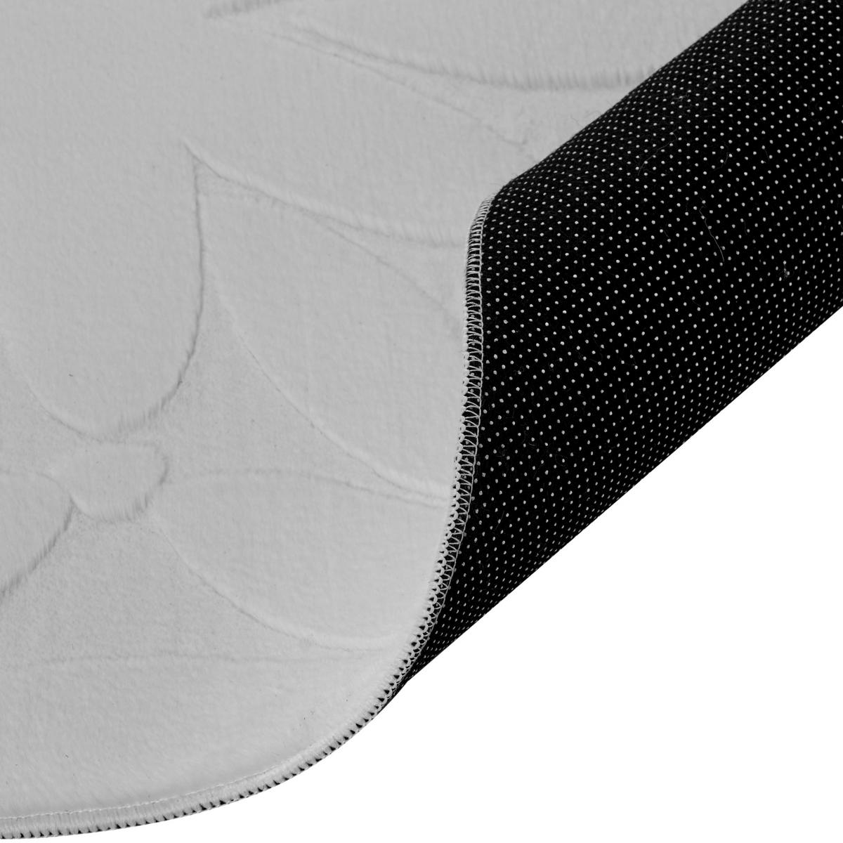 TEPPICH Hellgrau 80/300 cm Hood - Hellgrau/Grau, Textil (80/300cm) - Beliani