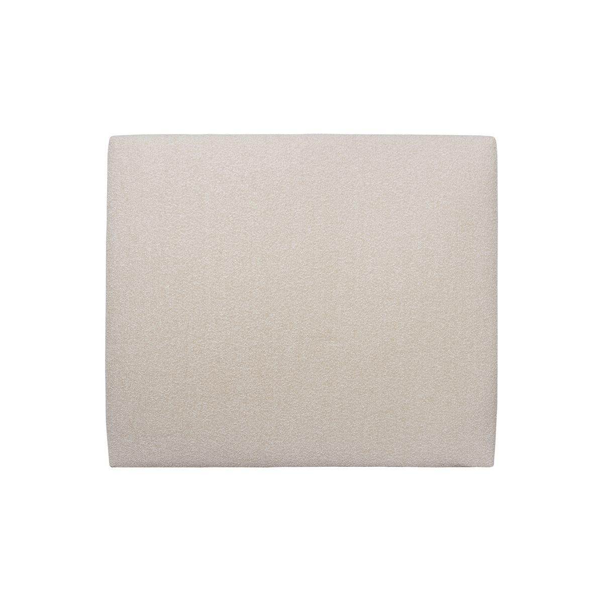 KOPFTEIL gepolstertes – hellbeiger Bouclé-Stoff - 140 cm - Beige, Karton/Holz (140/120/10cm) - Sommeil de Plomb
