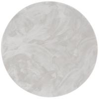 KINDER SUPER SOFT FELLTEPPICH PEARL KIDS RUND - Grau, Textil (120/120cm) - Pergamon