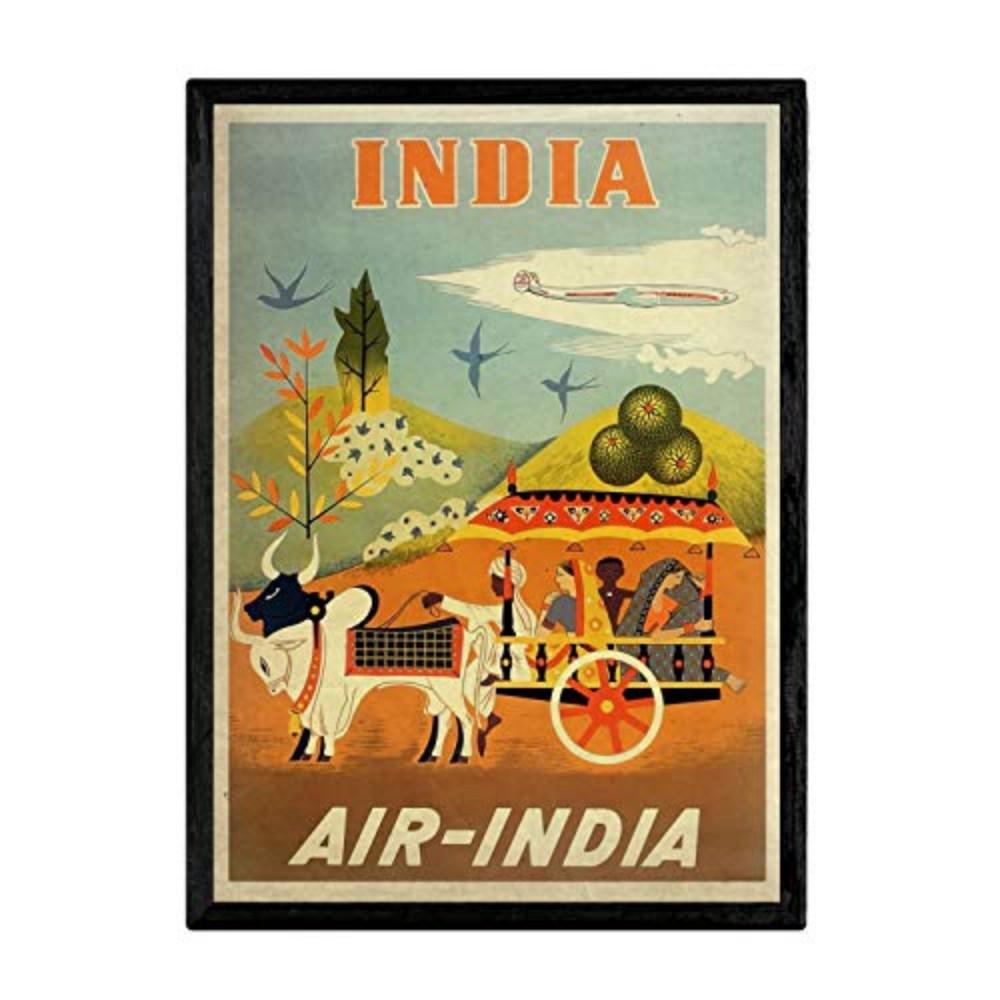 POSTER Air-India A3 Rahmenlos - Klar, Papier (29.7/5/42cm) - Nacnic