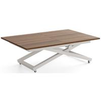 COUCHTISCH Axen höhenverstellbar ausziehbar, Nussbaum Braun 120-160/80/38-75 cm - Kaschmir/Walnussfarben, Holzwerkstoff/Metall (80/160/75cm) - WFL GROUP