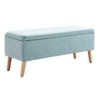 TRUHENBANK scandinavia Polyester Holz Hellgrün - Grün, Kunststoff (39/45/110cm) - HOMCOM