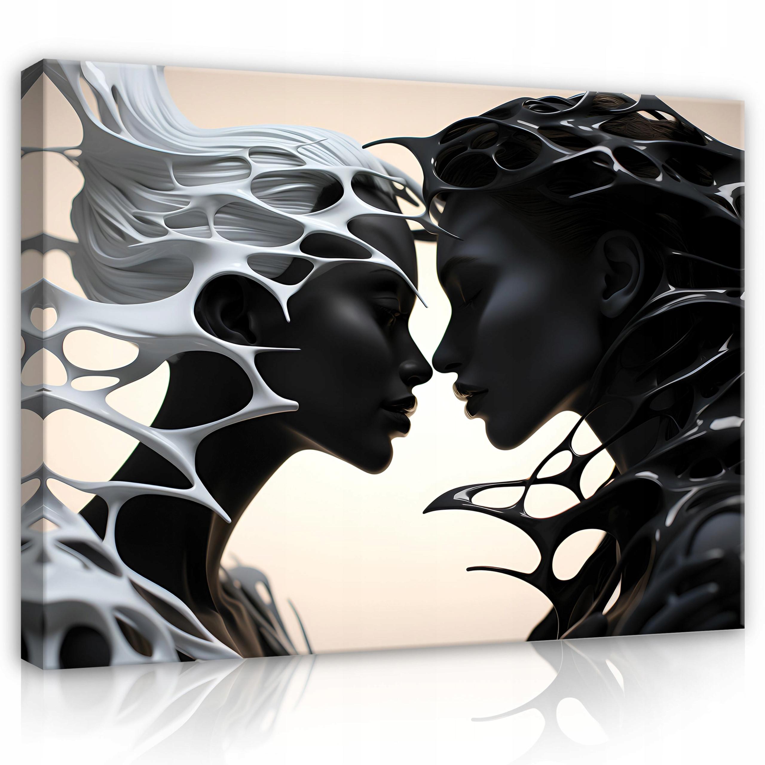 BILDER Abstrakt Frau 120x80 - Multicolor, Holzwerkstoff (120/80cm) - Wallarena