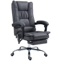 MASSAGE-BÜROSTUHL, Dunkelgrau - Dunkelgrau, Textil (70/118/64cm) - Vinsetto