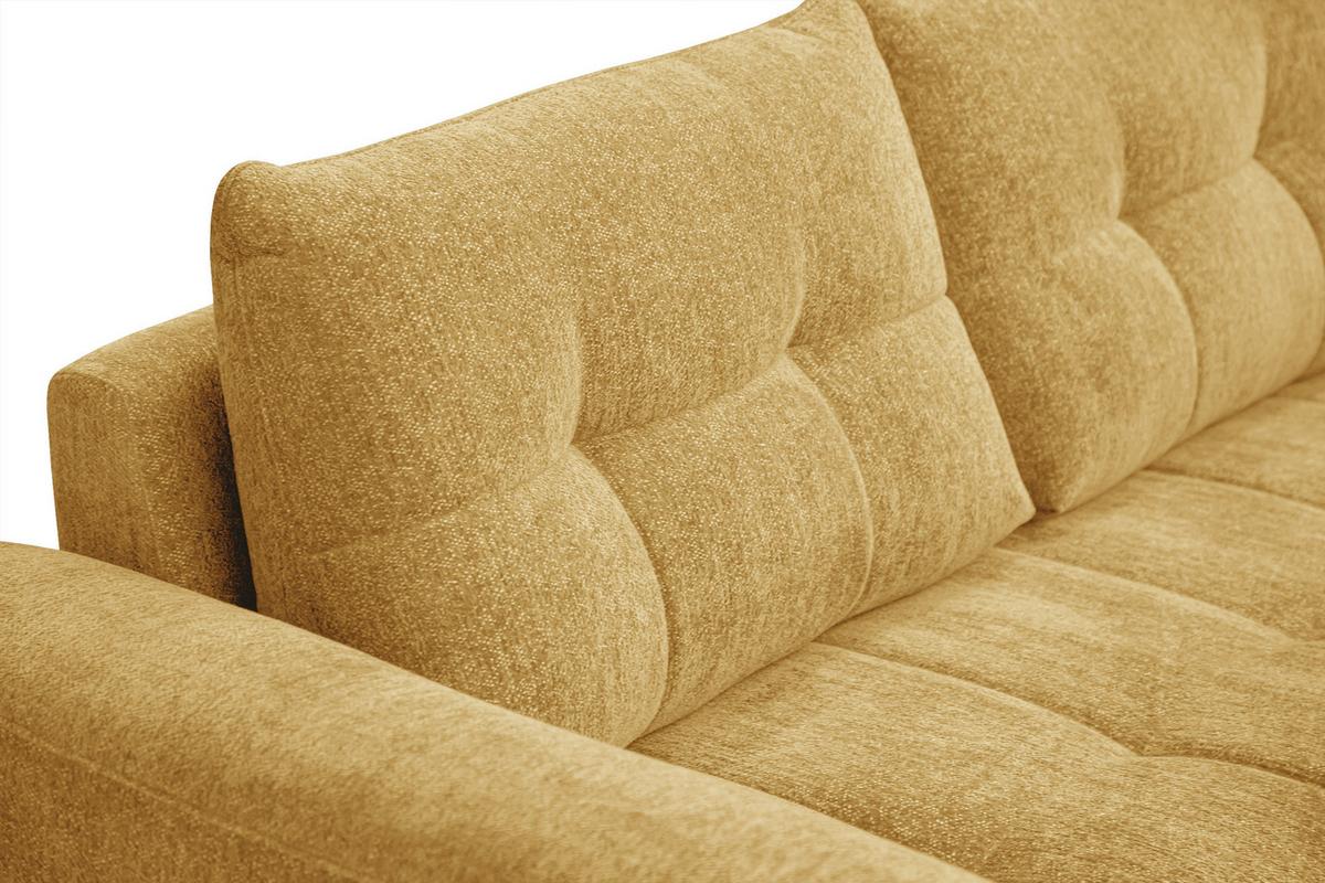 SOFA SALVINI 3-Sitzer, gelb - Gelb, Holz/Textil (237/88/99cm) - Wozimo