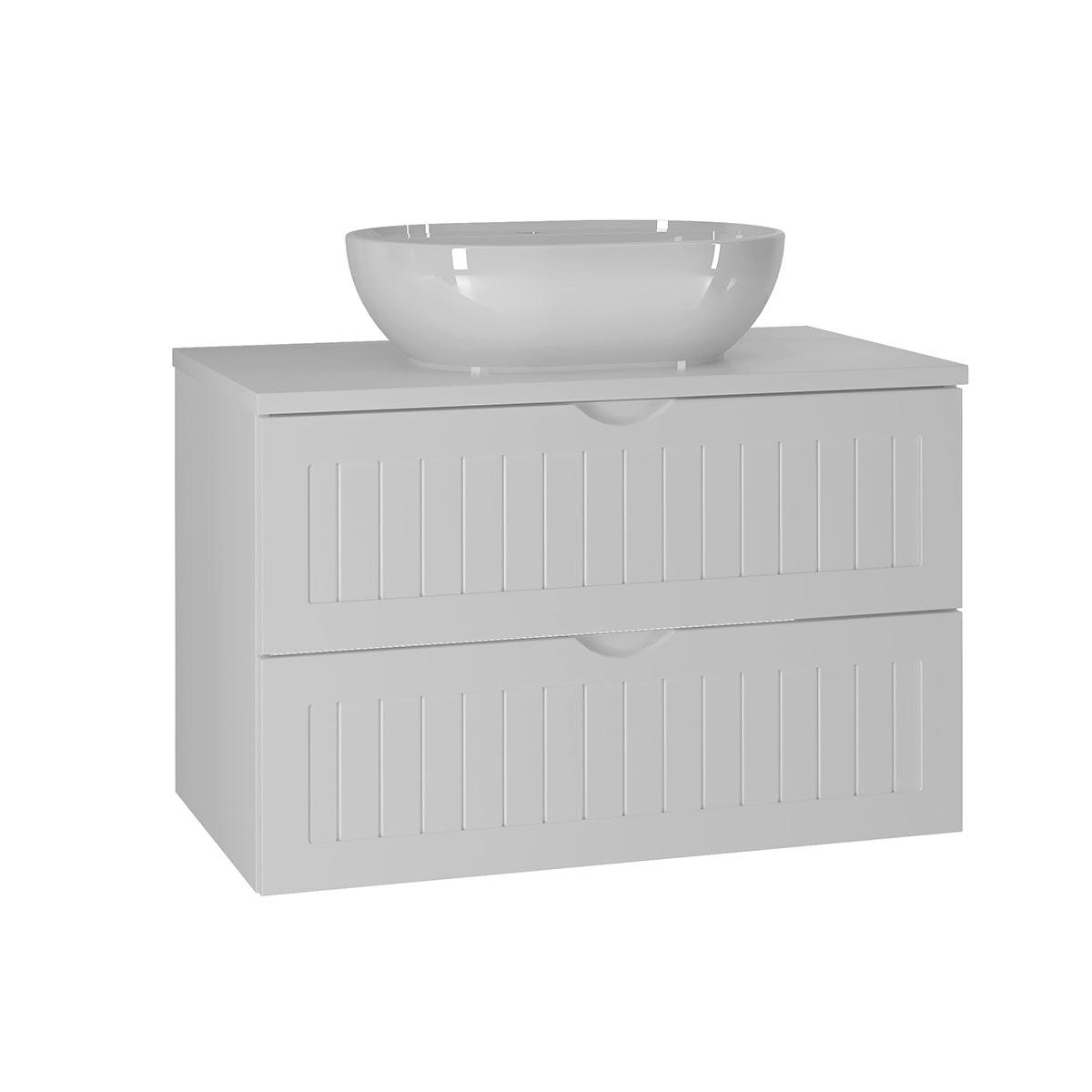 WASCHTISCH 80.6cm Soline Weiß - Weiß, Holzwerkstoff (80.6/52.2/45.8cm) - Petits-meubles