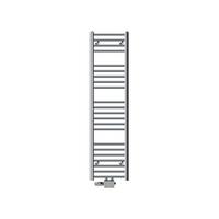 BADHEIZKÖRPER Sahara 300x1400 mm Chrome gerade mit Ventil Universal - Chromfarben, Metall (30/140/3cm) - LuxeBath