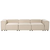 3-SITZER-MODULSOFA Beige Stoff Ardal - Beige, Textil (328/68/120cm) - Beliani