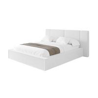 POLSTERBETT mit Bettkasten und Lattenrost, Bett mit Matratze H3/H4 - RIVO 180x200 Weiß - Weiß, Holzwerkstoff/Textil (180/200cm) - ALTDECOR