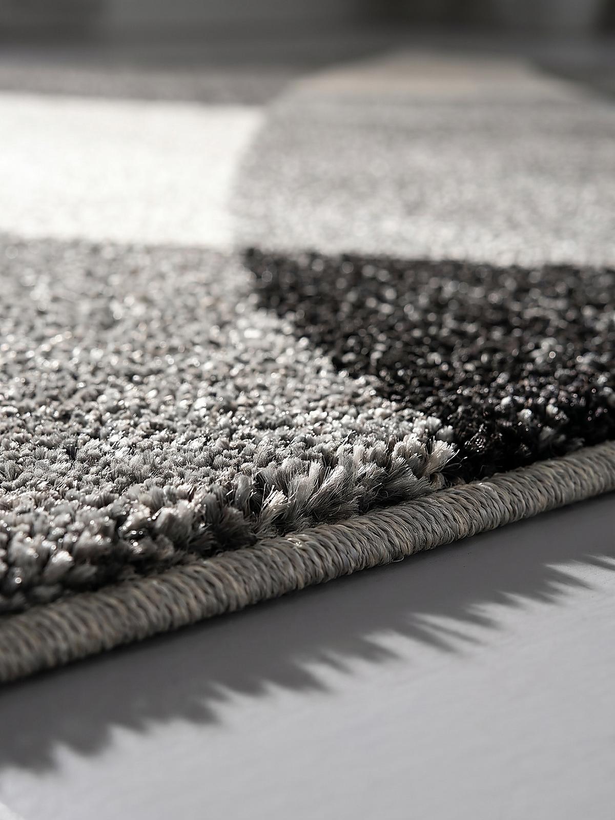 TEPPICH Niederflor Abstrakt THUR Polypropylen Grau 80 x 140 cm - Grau, Textil (80/140cm) - KADIMA DESIGN