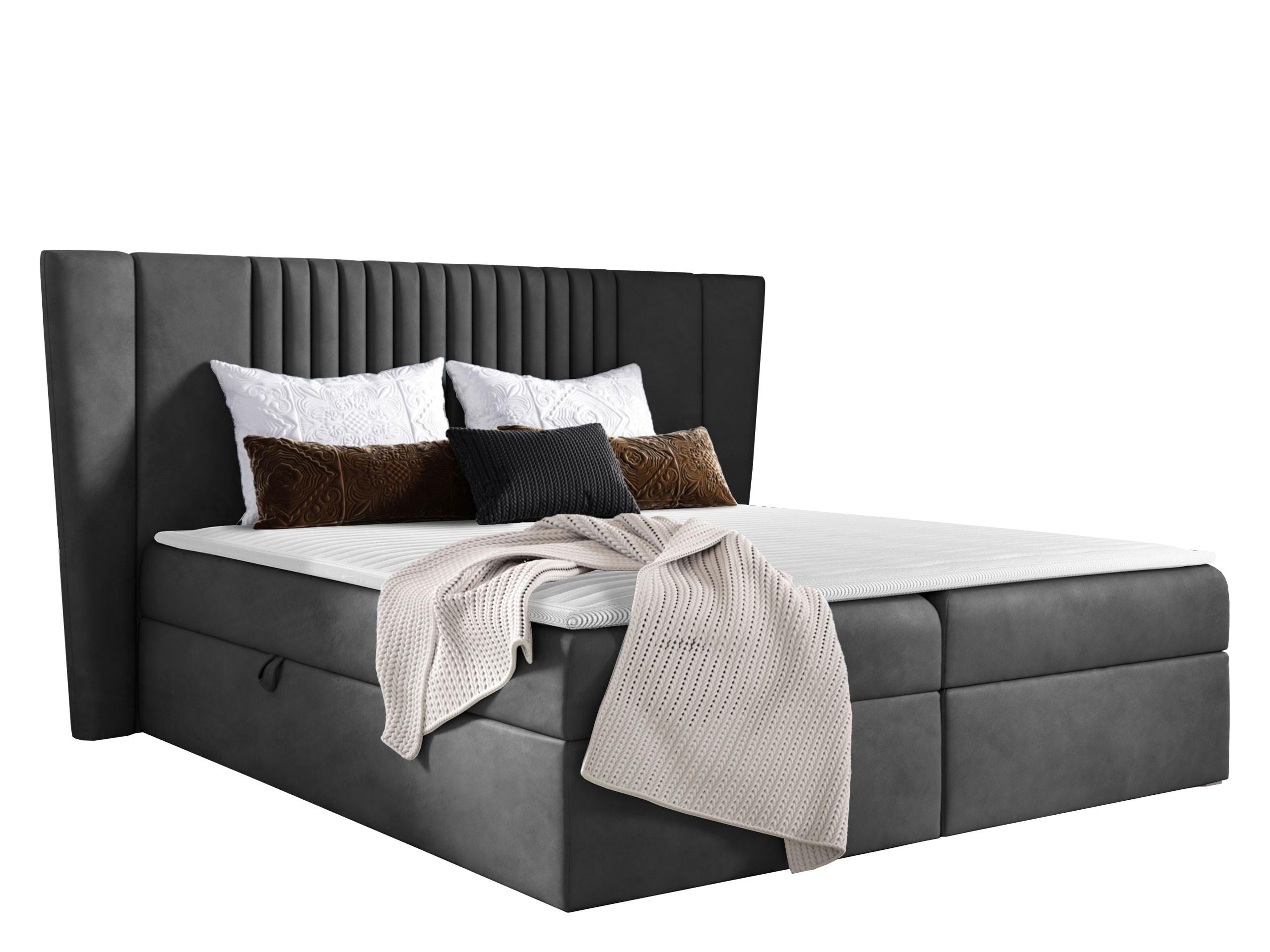 BOXBETT Spark - H3 - Anthrazit, Holz (180/200cm) - MIRJAN24
