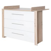 WICKELKOMMODE Malo - Weiß, Holzwerkstoff (112/98/75cm) - Roba