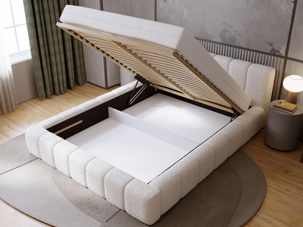 POLSTERBETT Orio 180x200 Beige - Beige, Textil (180/200cm) - Graingold