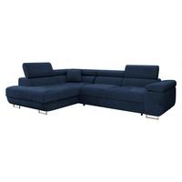 ECKSOFA Torezio, Seite: Links - Blau, Holz/Textil (274/203cm) - MIRJAN24