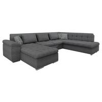 WOHNLANDSCHAFT Niko Bis Premium, Seite: Links - Dunkelgrau, Holz/Textil (348/76/205cm) - MIRJAN24