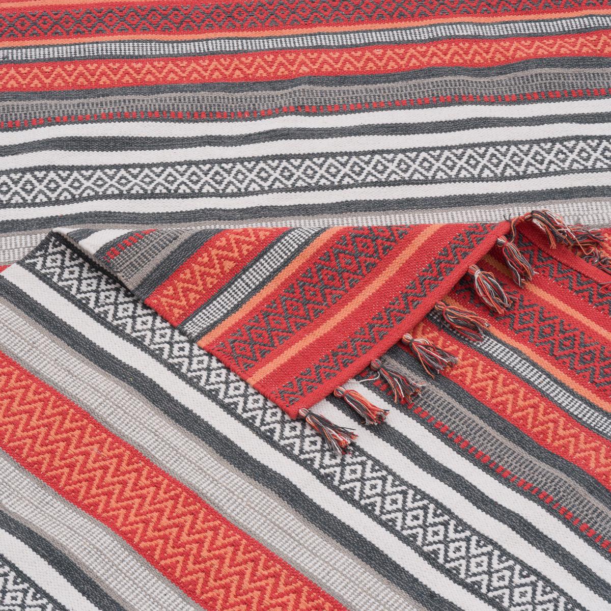 KELIM BAUMWOLLE NATUR TEPPICH GRACE - Rostfarben, Textil (200/290cm) - Pergamon