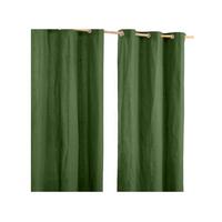 ÖSENVORHANG blickdicht 2er-Set, 137/228 cm - Olivgrün, Textil (137/228cm) - Homescapes