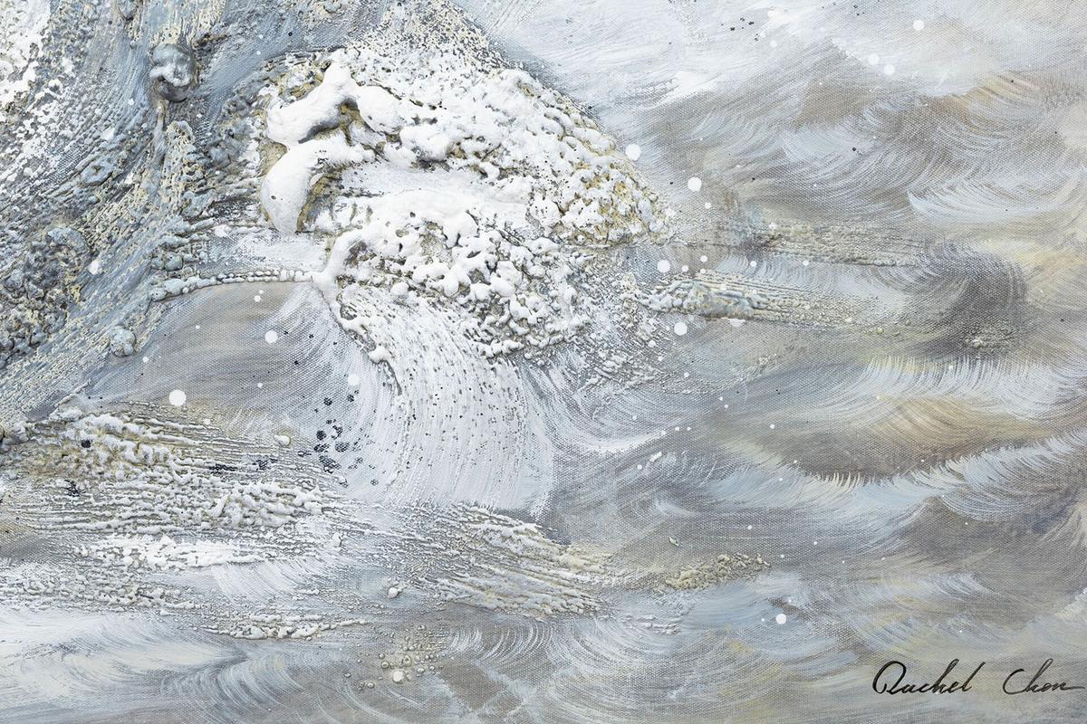 ACRYLBILD HANDGEMALT 120/60 cm - Grau, Holz/Textil (120/60cm) - KUNSTLOFT