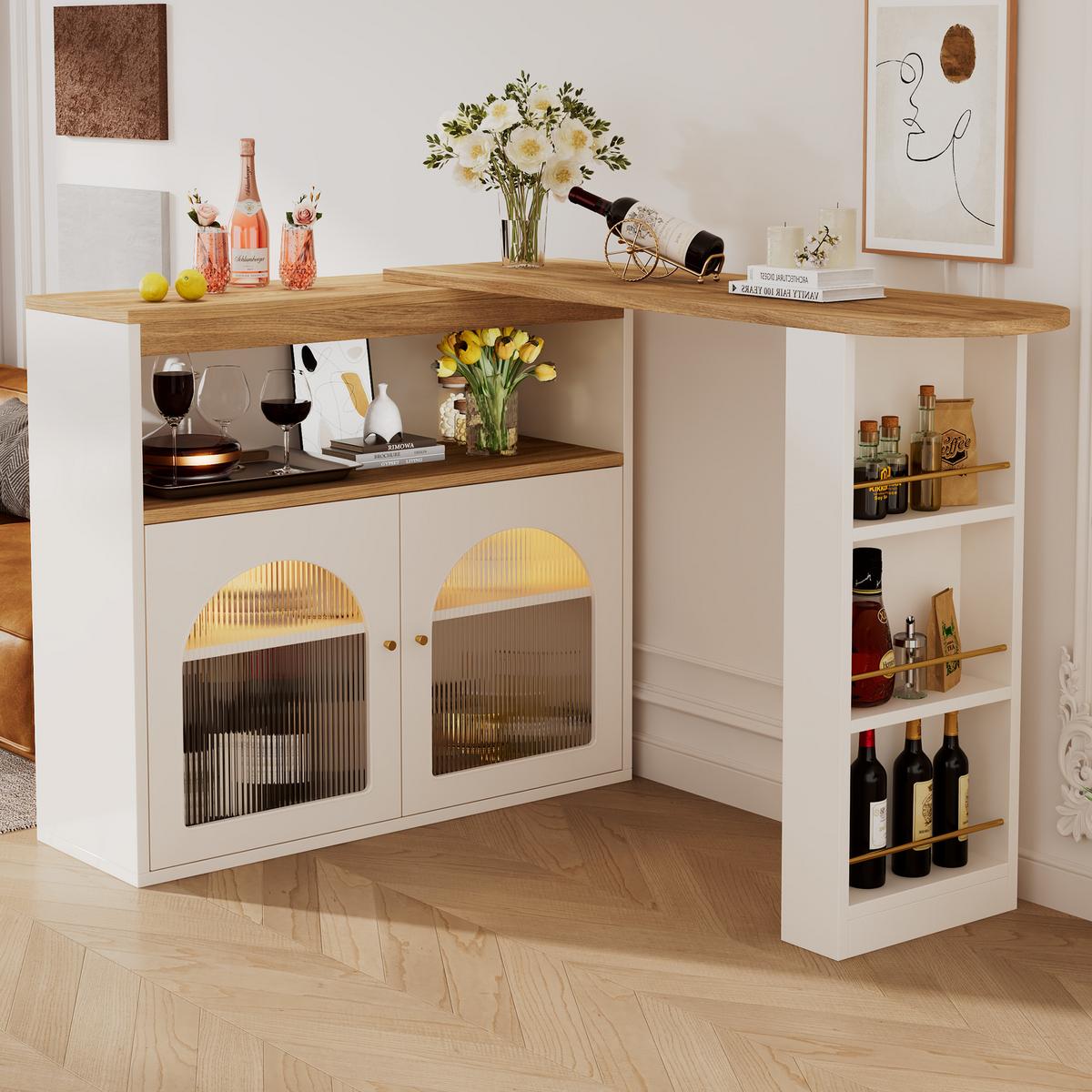 BARTISCH Weiß - Weiß, Holz (39/193/105cm) - Urban Meuble