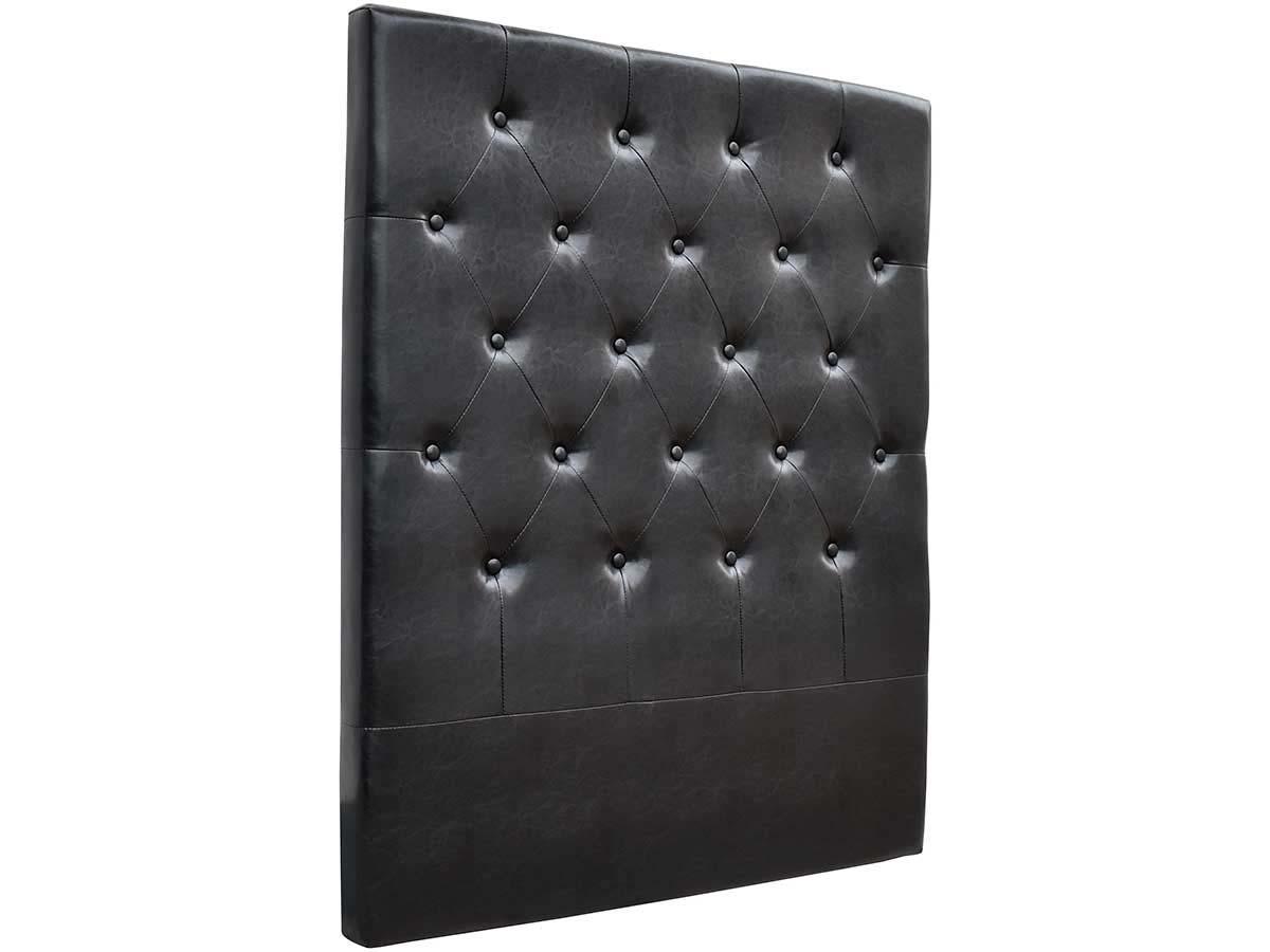 KOPFTEIL UND LATTENROSTSCHUTZ déco Schwarz - Schwarz, Kunststoff (8.5/120/99cm) - Habitat Garten