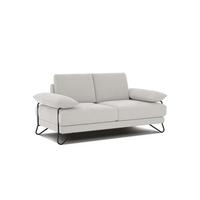 SOFA LORI 2-Sitzer, weiß - Schwarz/Weiß, Holzwerkstoff/Textil (185/87/96cm) - Wozimo