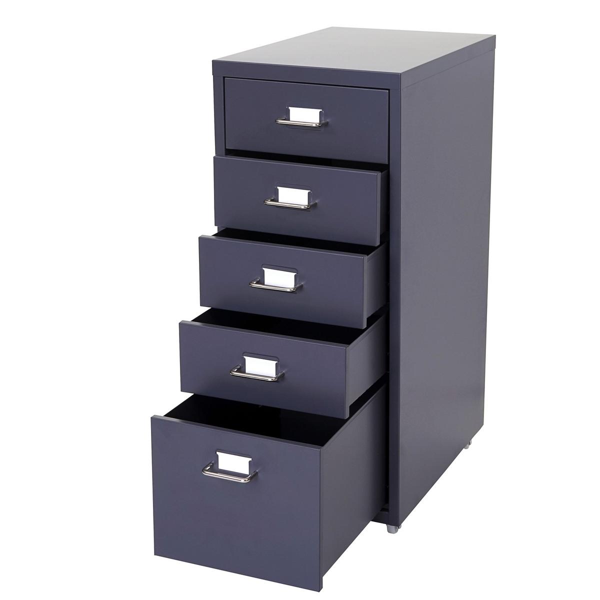 ROLLCONTAINER Anthrazit - Anthrazit, Metall (28/69/41cm) - MCW