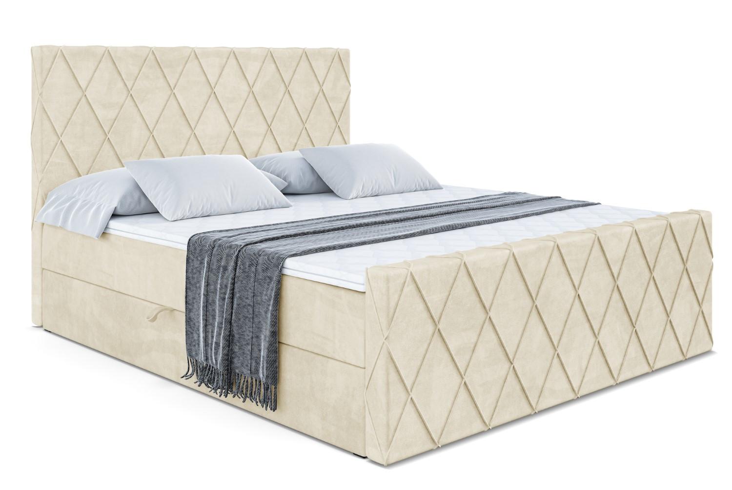 BOXBETT LEPARO-Z - 120 x 200 - H3 - Beige - Beige, Holzwerkstoff (120/200cm) - ALTDECOR