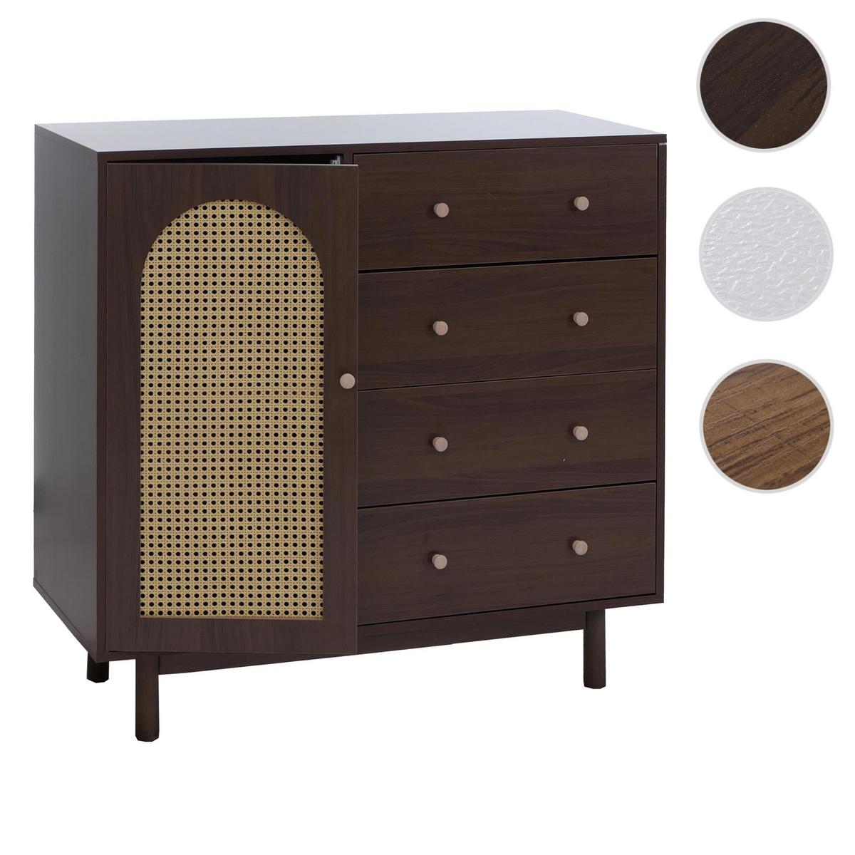 KOMMODE Walnuss - Walnussfarben, Holz (100/95/40cm) - MCW